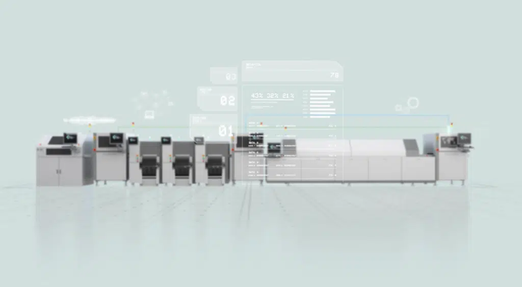 Automated manufacturing machines with digital data display